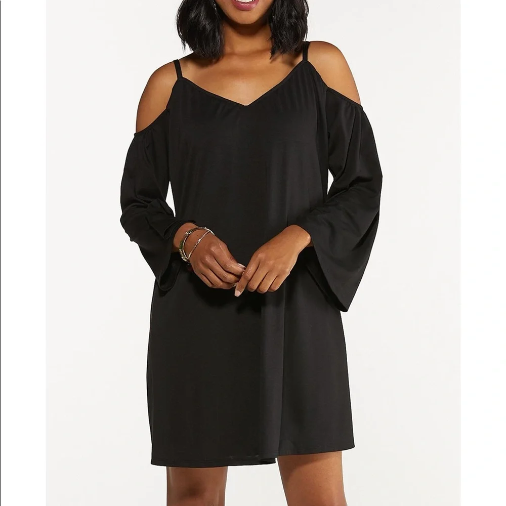 Cato | Dresses | Cato Plus Size Cold Shoulder Swing Dress | Poshmark